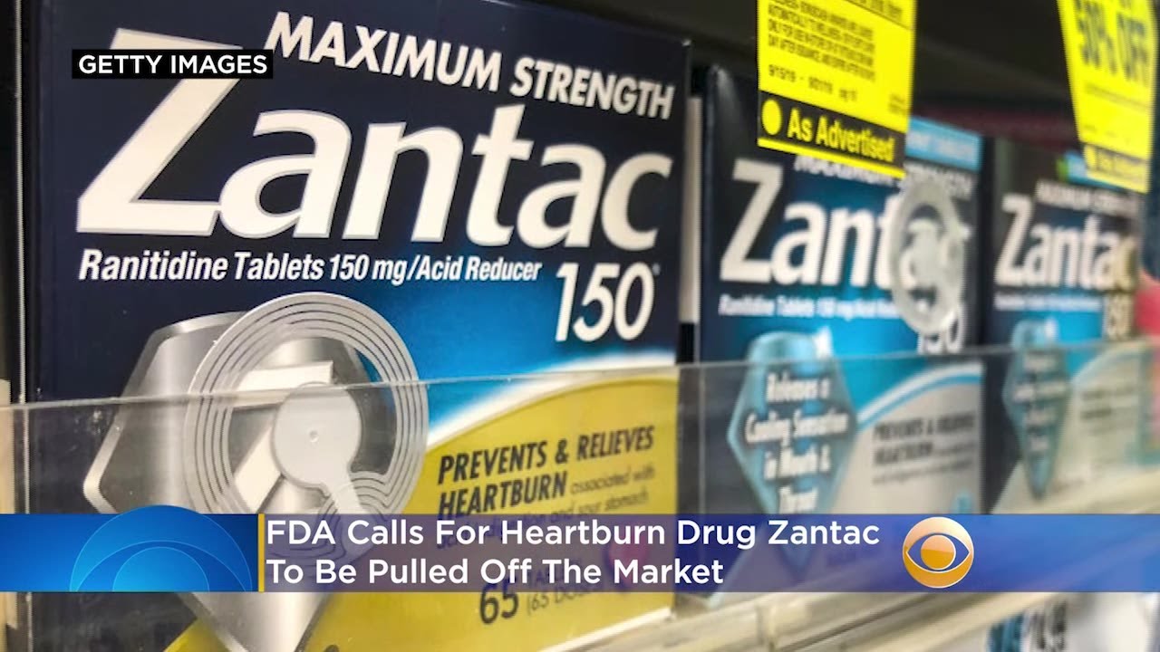 FDA Calls For Heartburn Drug Zantac To Be Pulled Off The Market