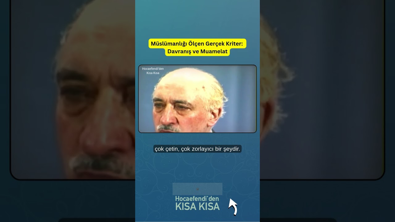 M&uuml;sl&uuml;manlığı &Ouml;l&ccedil;en Ger&ccedil;ek Kriter: Davranış ve Muamelat