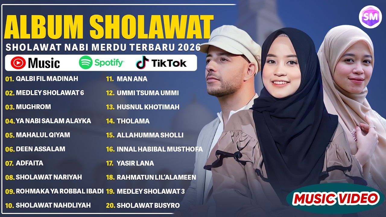 QALBI FIL MADINAH - MAHER ZAIN, ALMA ESBEYE & AI KHODIJAH 2026 | SHOLAWAT NABI MERDU TERBARU 2026