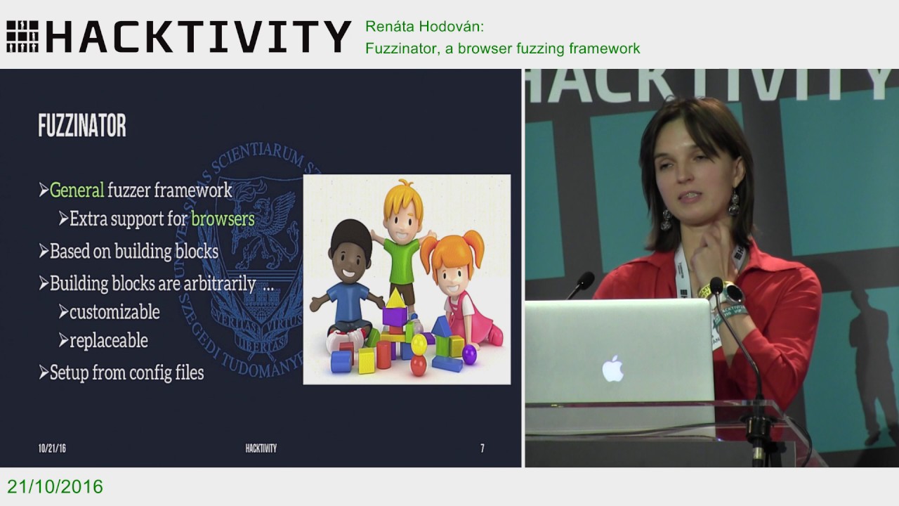 Ren&aacute;ta Hodov&aacute;n &ndash; Fuzzinator, a browser fuzzing framework