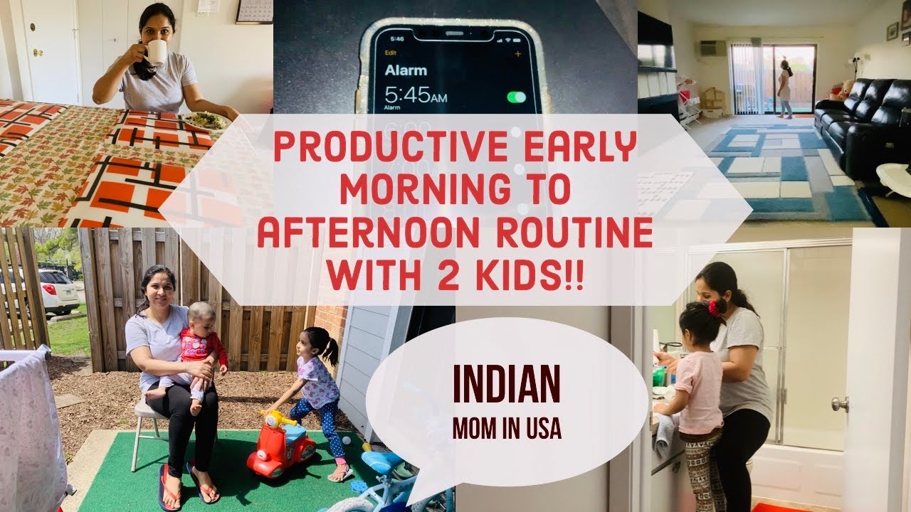Indian Mom 5:45AM To 1:30PM PRODUCTIVE/REAL busy Morning to Afternoon ROUTINE~IndianMom dailyRoutine