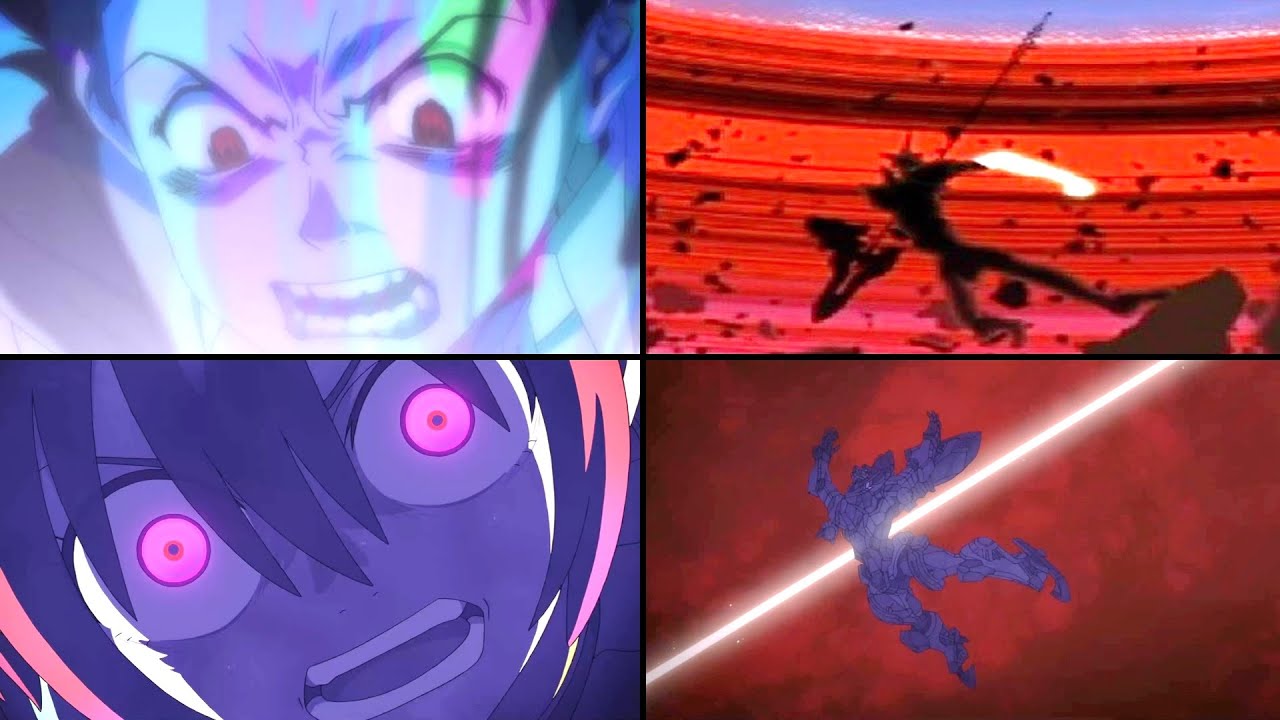 Berserk Shinji & Machu Stopped (EVA-01 VS GQuuuuuuX Gundam Comparison)[ガンダム ジークアクス シンジ マチュ エヴァ 暴走比較]