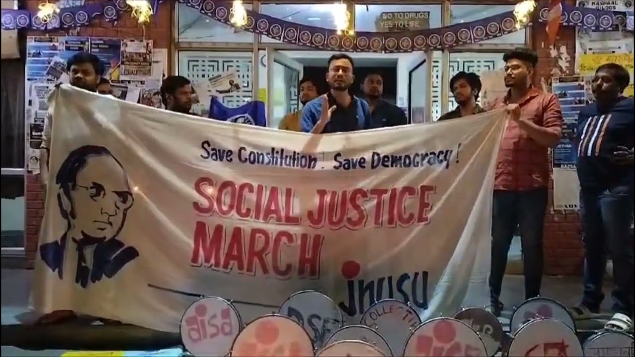 Comrade Nitish, SSS Councillor, JNUSU | Social Justice March | Ambedkar Jayanti | AISA-JNU