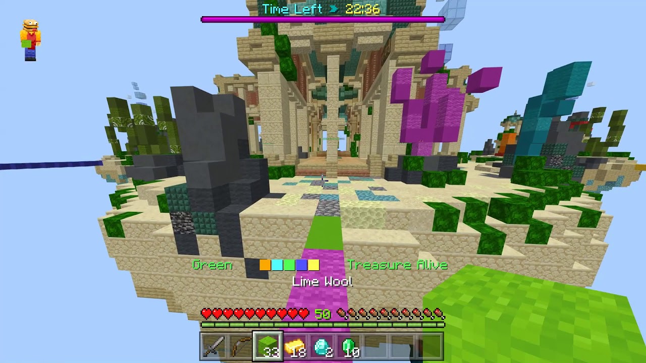 Minecraft - The Hive: 1:30:00 of Treasure Wars! MCPE