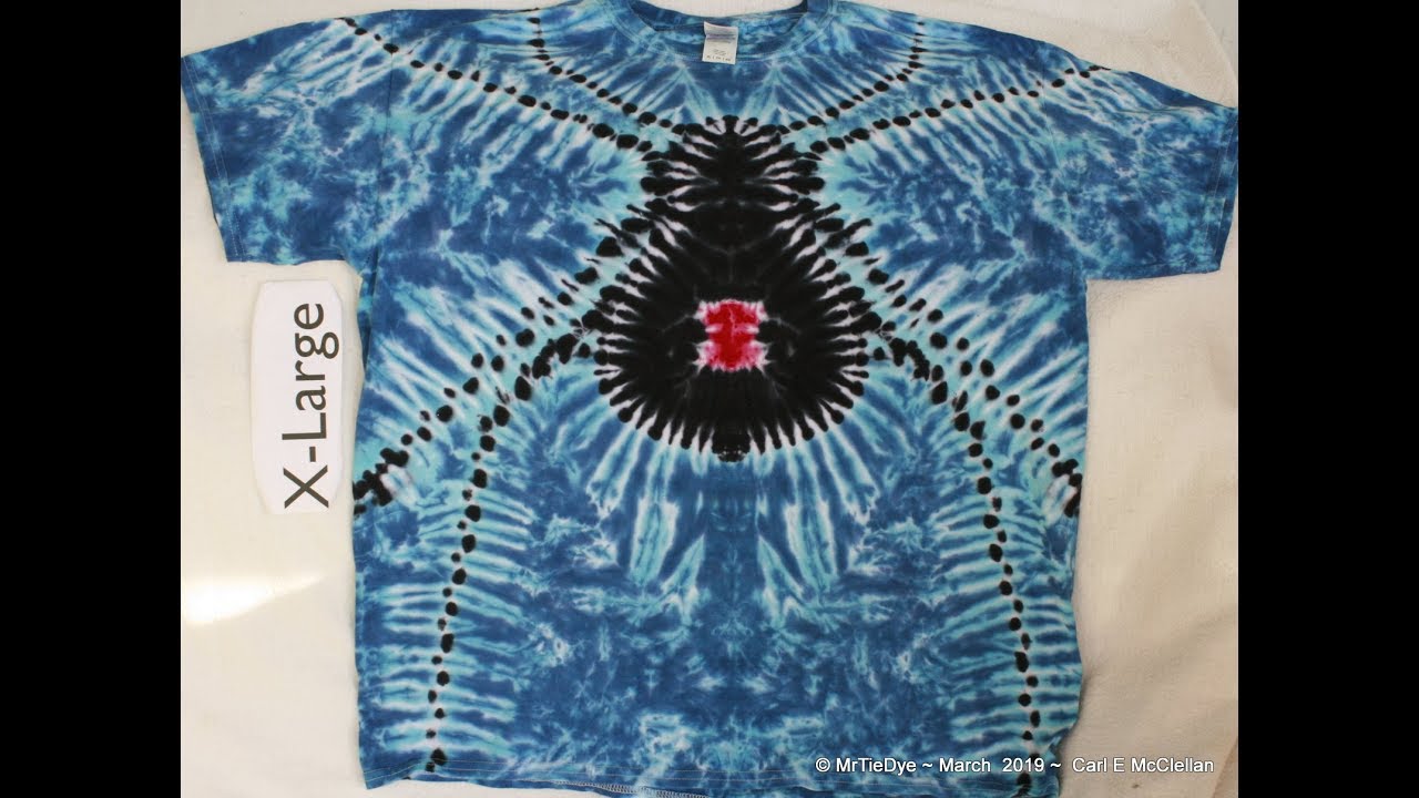 Tie Dye a Spider on a tee