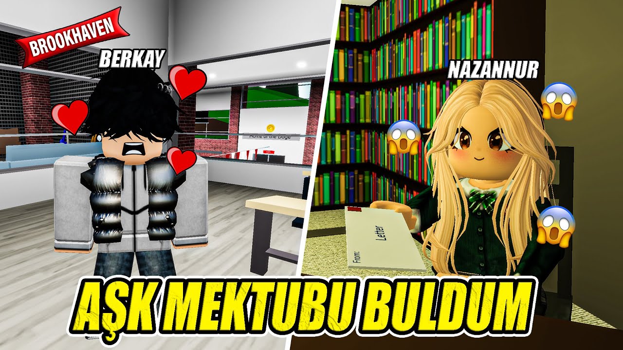 KÜTÜPHANEDE AŞK MEKTUBU BULDUM 💌 KİMİN OLDUĞUNU ARADIM roblox brookhaven 🏡rp