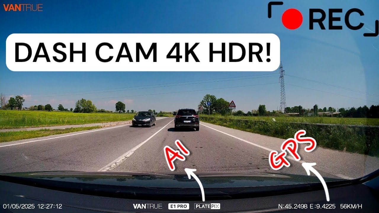 QUALITÀ DA VERA VIDEOCAMERA! - Dash Cam Vantrue E1 Pro