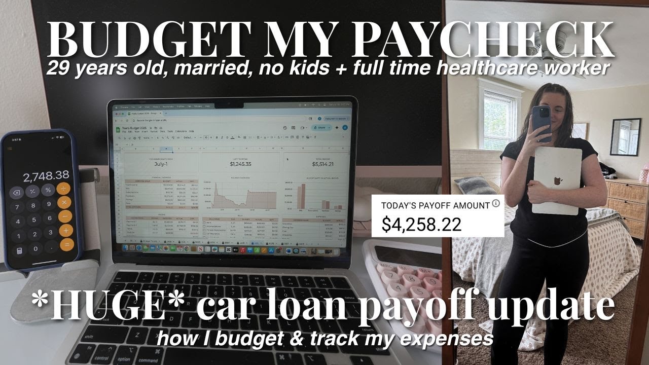 HOW I BUDGET MY PAYCHECK?? guilt free spending, bills + expenses, *huge* car loan payment!