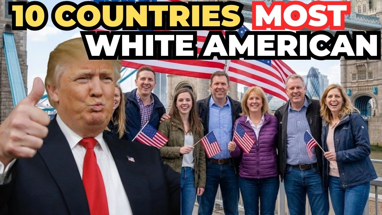 Top 10 COUNTRIES With The Most WHITE AMERICAN  Expats