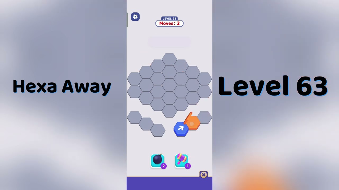 🧠 Hexa Away Level 63 Walkthrough