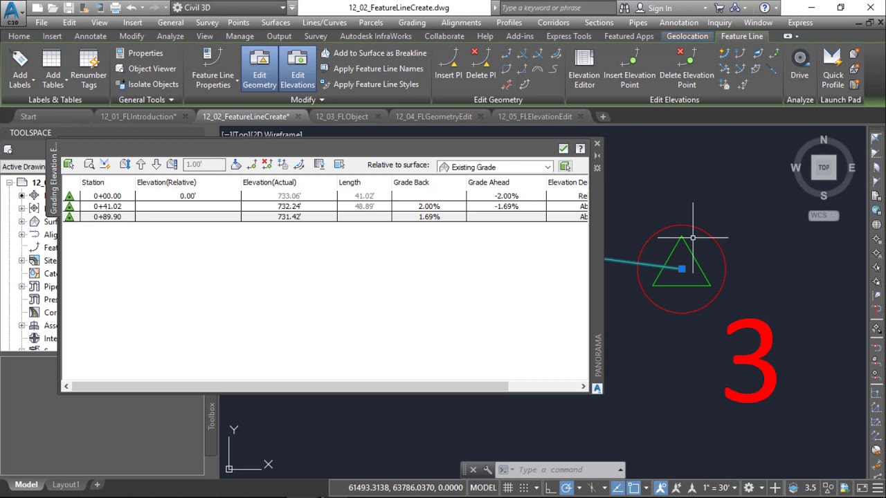 32. كيفية عمل CIVIL 3D-- FEATURE LINE AND RELATIONSHIP WITH SITES