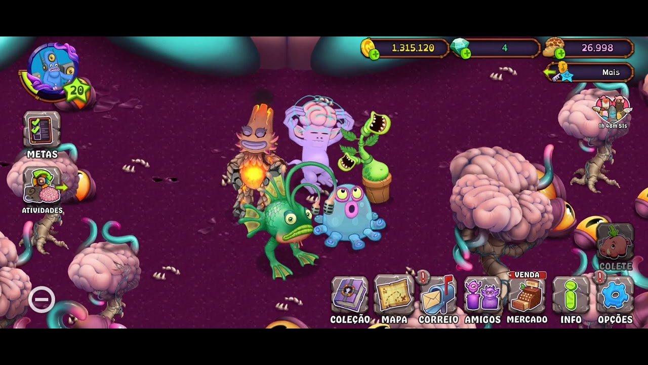 Minhas ilhas#my singning Monsters