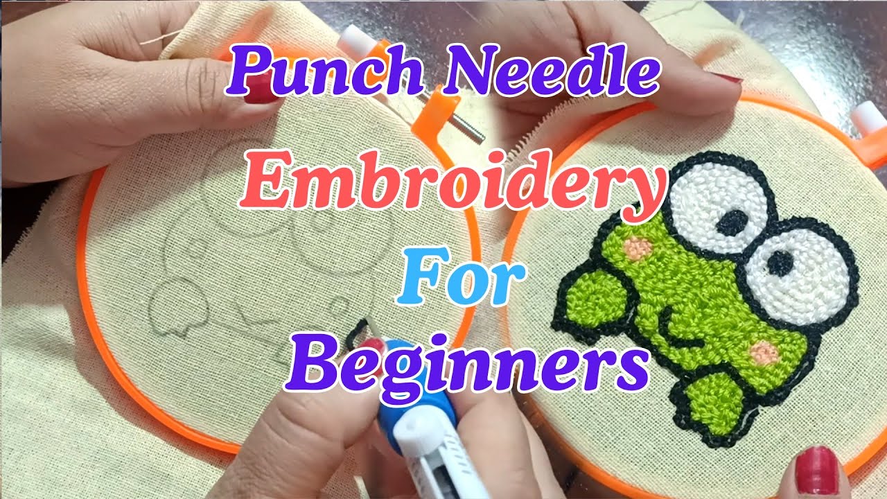 Punch Needle Embroidery For Beginners | Easy DIY Embroidery Tutorial