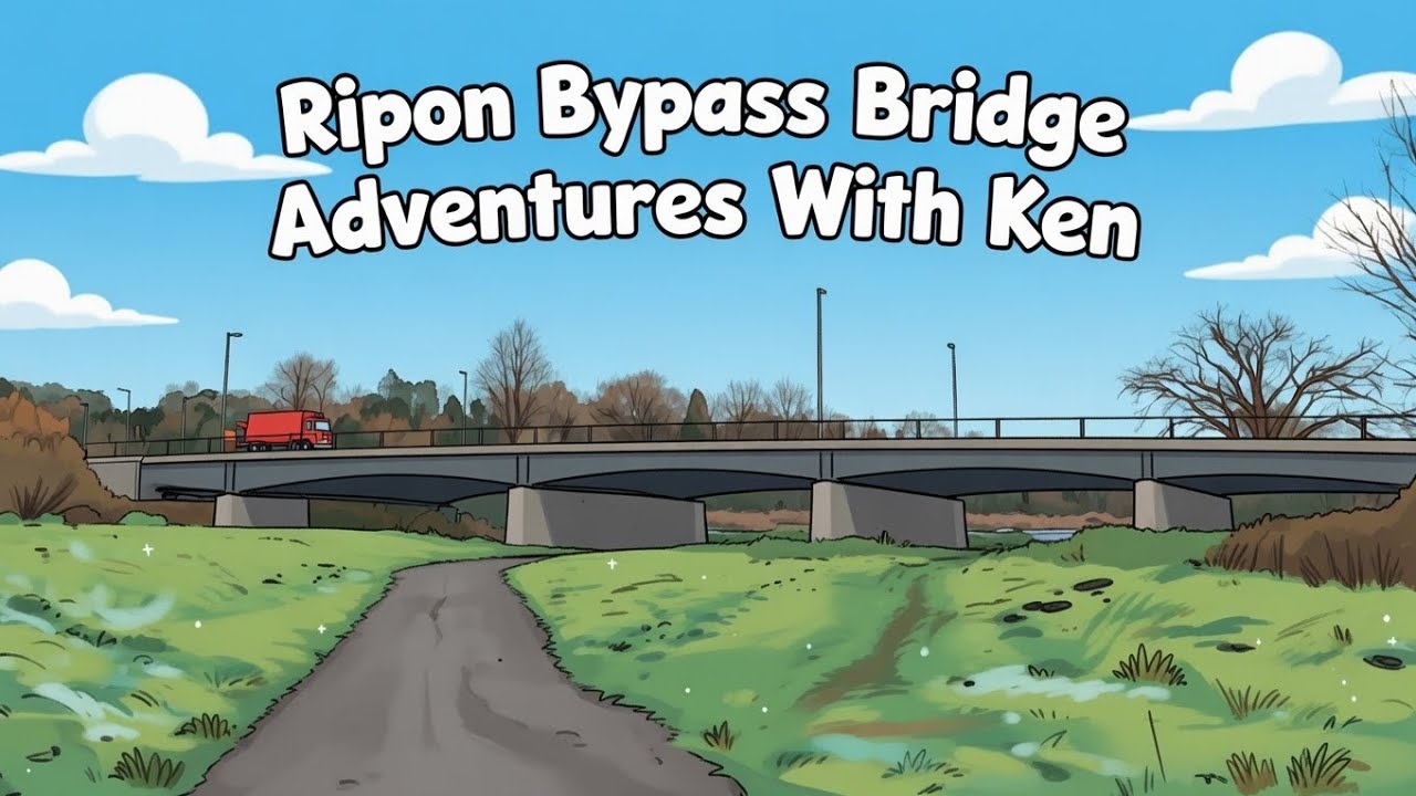 Ripon bypass bridge at the North end, North Yorkshire January 2026 #adventureswithken 