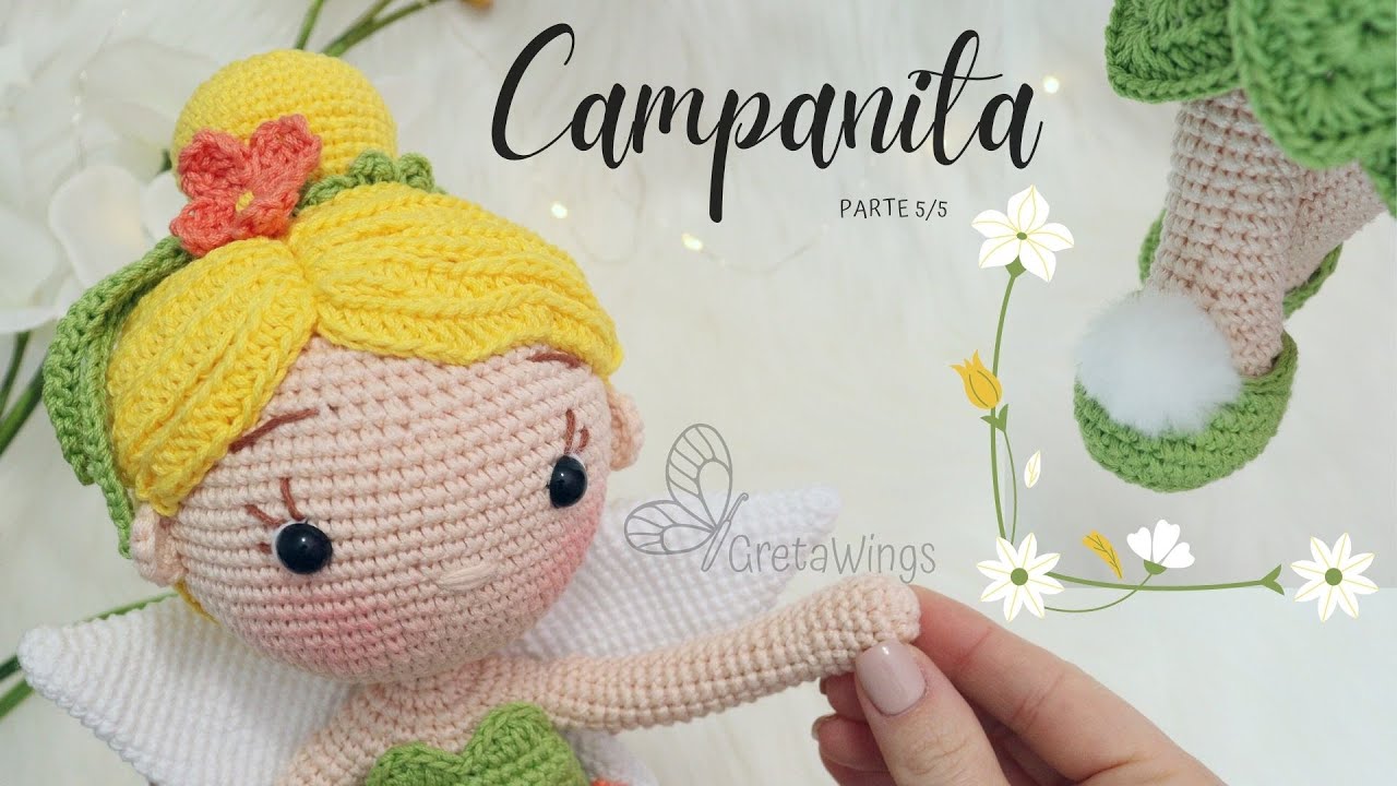 Tutorial Campanita Amigurumi Zapatos | Serie Princesas  Parte 5/5 Sub 🇺🇸🇪🇸/ GretaWings
