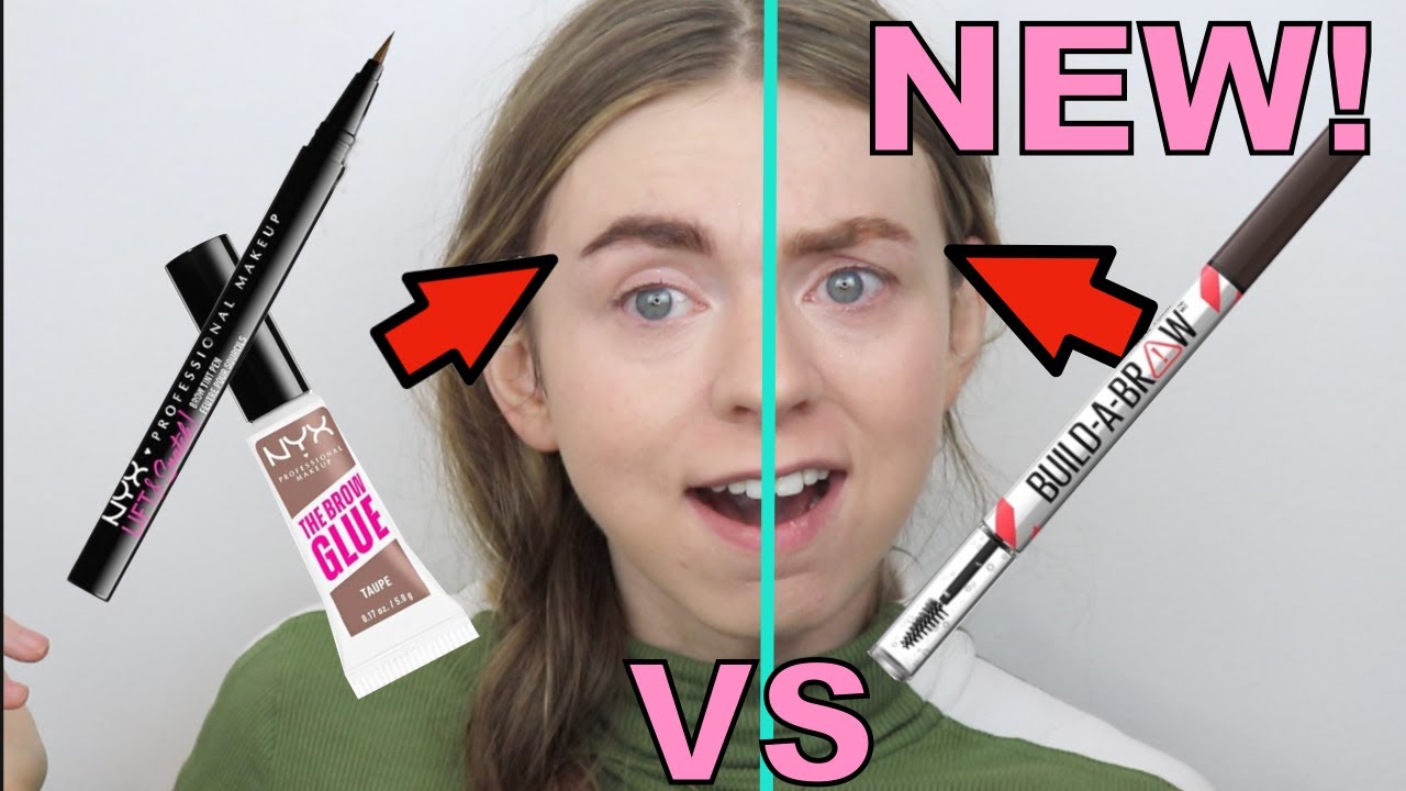 NEW! Maybelline Build-A-Brow 2-in-1 Brow Pen & Brow Gel VS NYX Lift & Snatch Brow Pen/The Brow Glue!