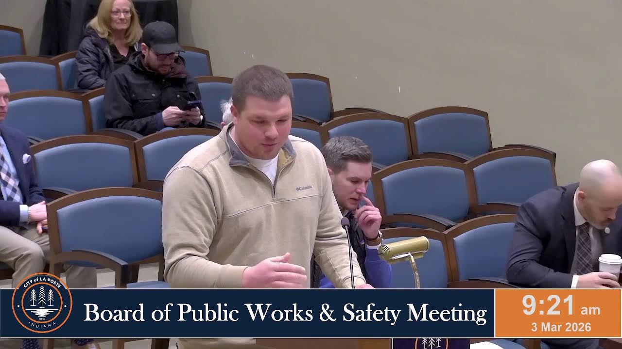 Board of Public Works & Safety Meeting - 03/03/2026