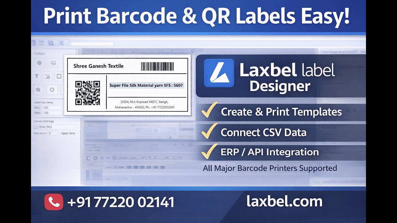 Barcode Label Software (Windows) | Laxbel – Design, Connect, Print