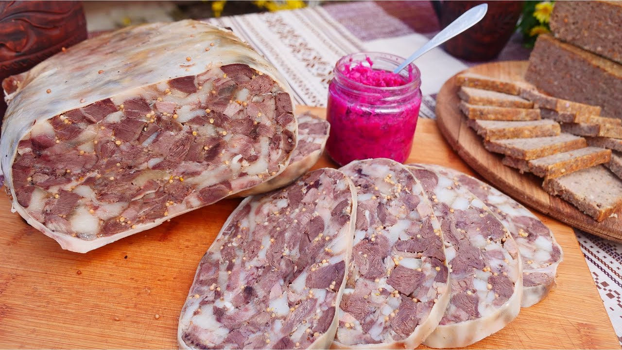 САЛЬТИСОН (ЗЕЛЬЦ) И ПАШТЕТ ИЗ СВИНОЙ ГОЛОВЫ! БЮДЖЕТНЫЕ ЗАКУСКИ К ПРАЗДНИКУ ПО БАБУШКИНОМУ РЕЦЕПТУ 🎄