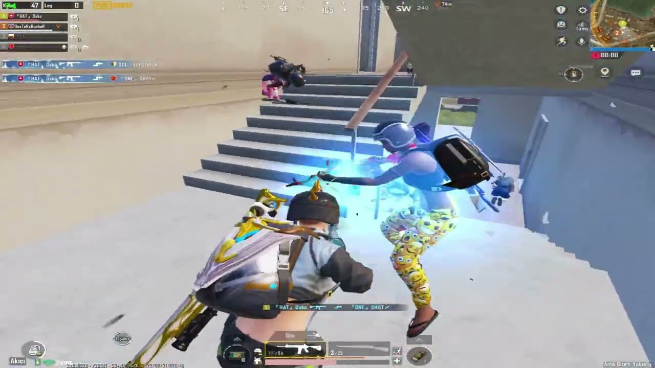YJ YAHYA Takimina 1vs4 #flyosko #hatgaming #kurdishfighter Pubg Mobile