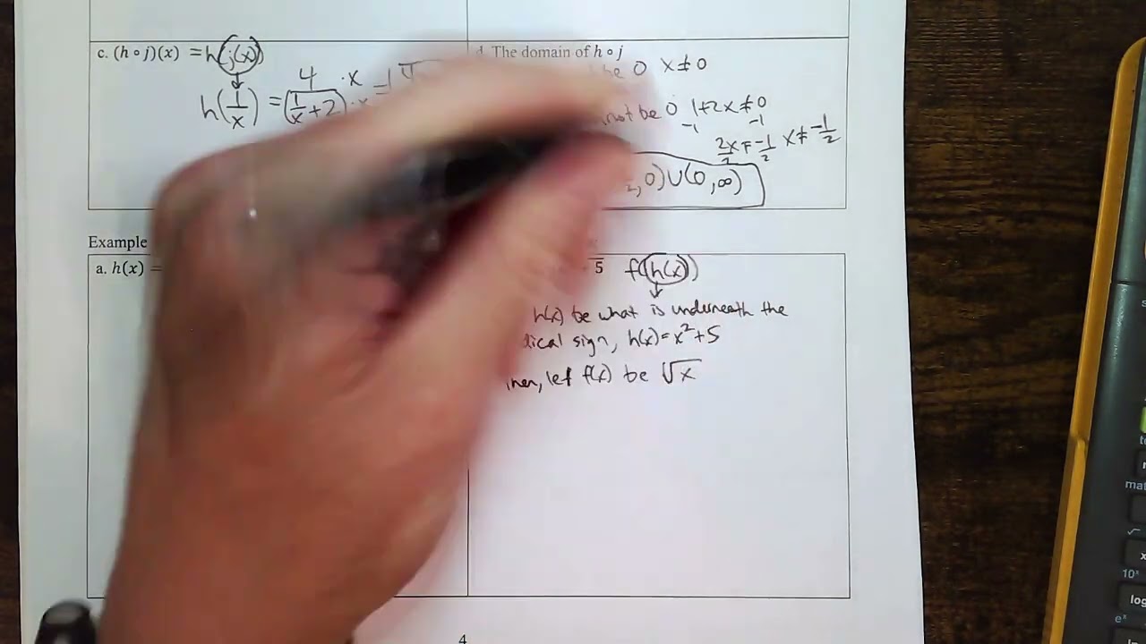 ATUCA Lesson 4.1 Example #7B Express Functions as a Composition of Two Functions