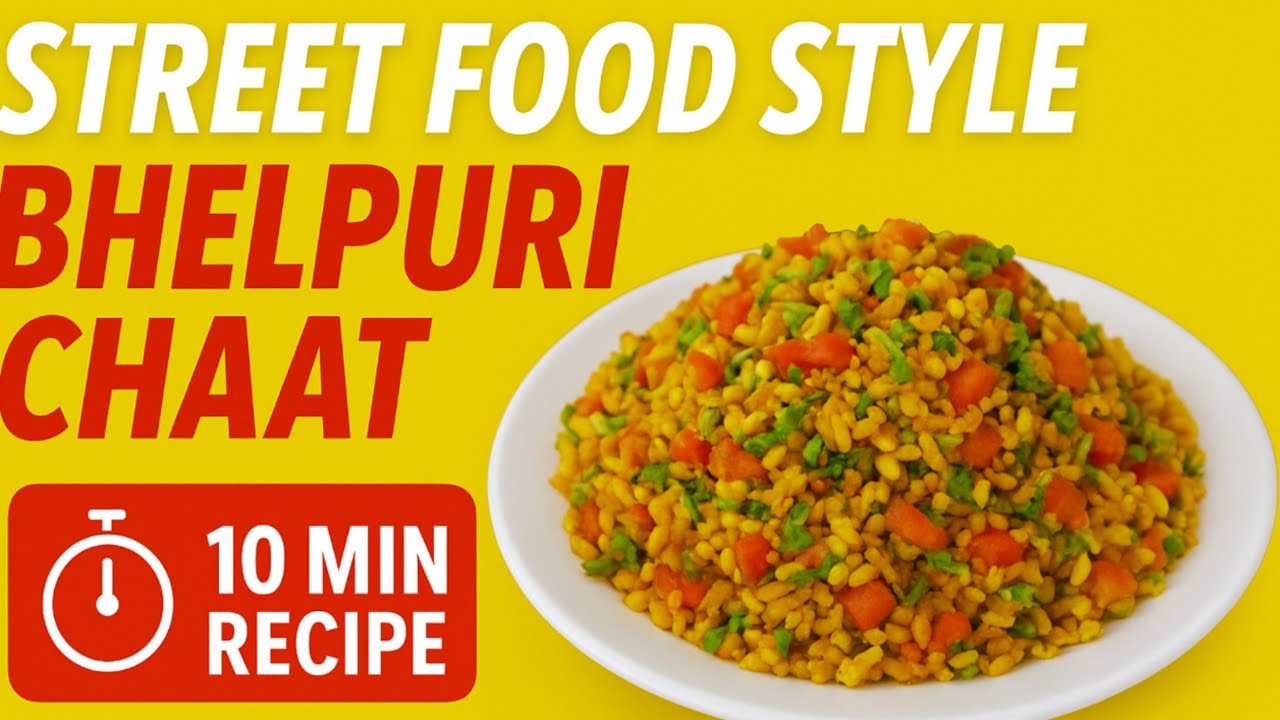 Bhelpuri Recipe | Street style Bhelpuri Chat | 10 Minute Recipe | Easy Snack