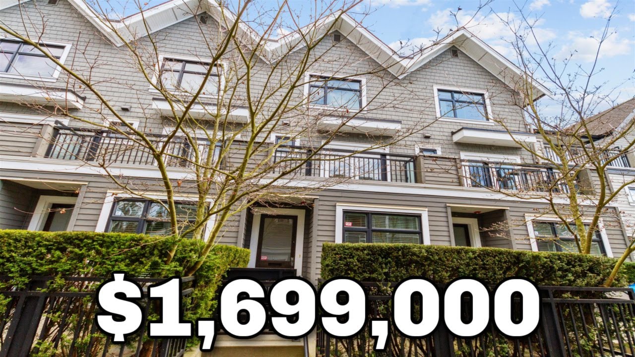 Inside a STUNNING $1,699,000 Executive Townhome In Vancouver's Westside
