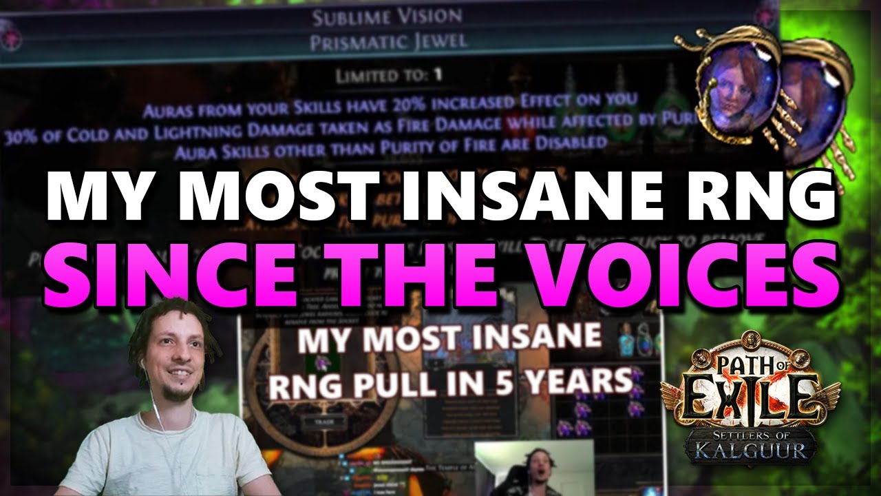 Back to back crazy RNG - Identifying Sublime Visions & more gambas - PoE 