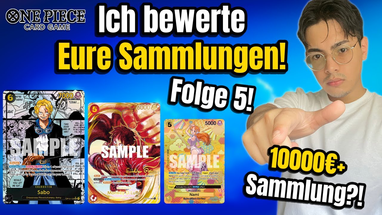 Heute wird’s wieder richtig teuer…! Ich bewerte eure One Piece TCG Sammlungen! (Folge 5)