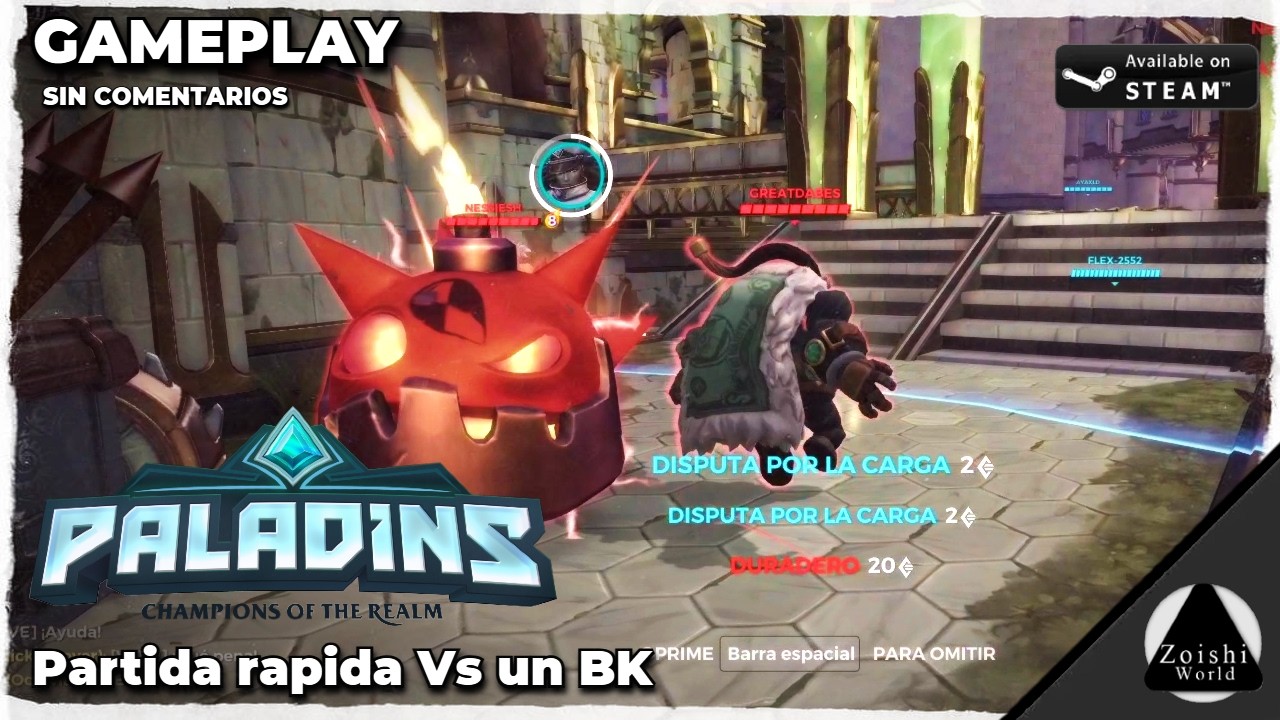 Un BK desmadroso en una partida rapida  | PALADINS