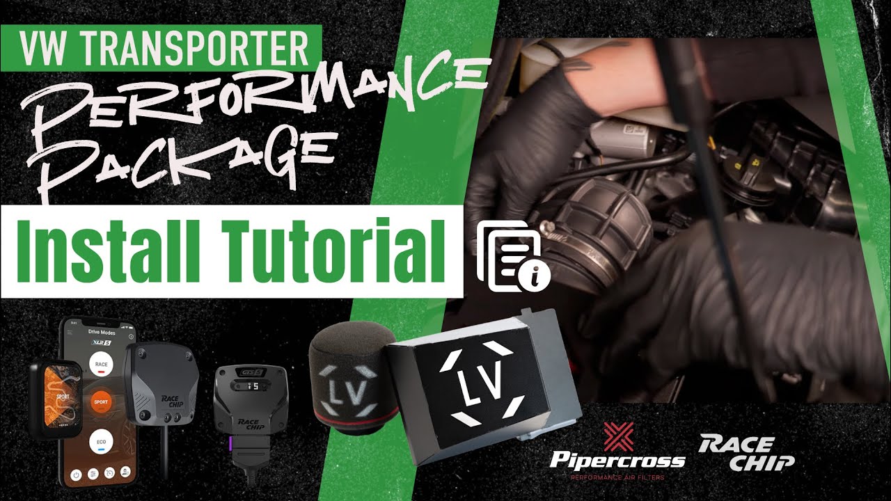 VW Transporter - RaceChip tuning + Pipercross Induction Kit - PERFORMANCE PACK INSTALLATION