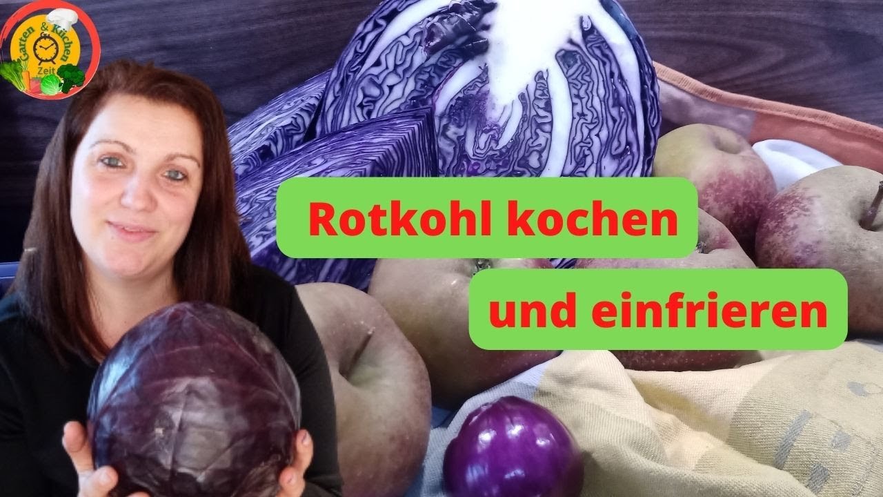 Rotkohl kochen und einfrieren|für Weihnachten