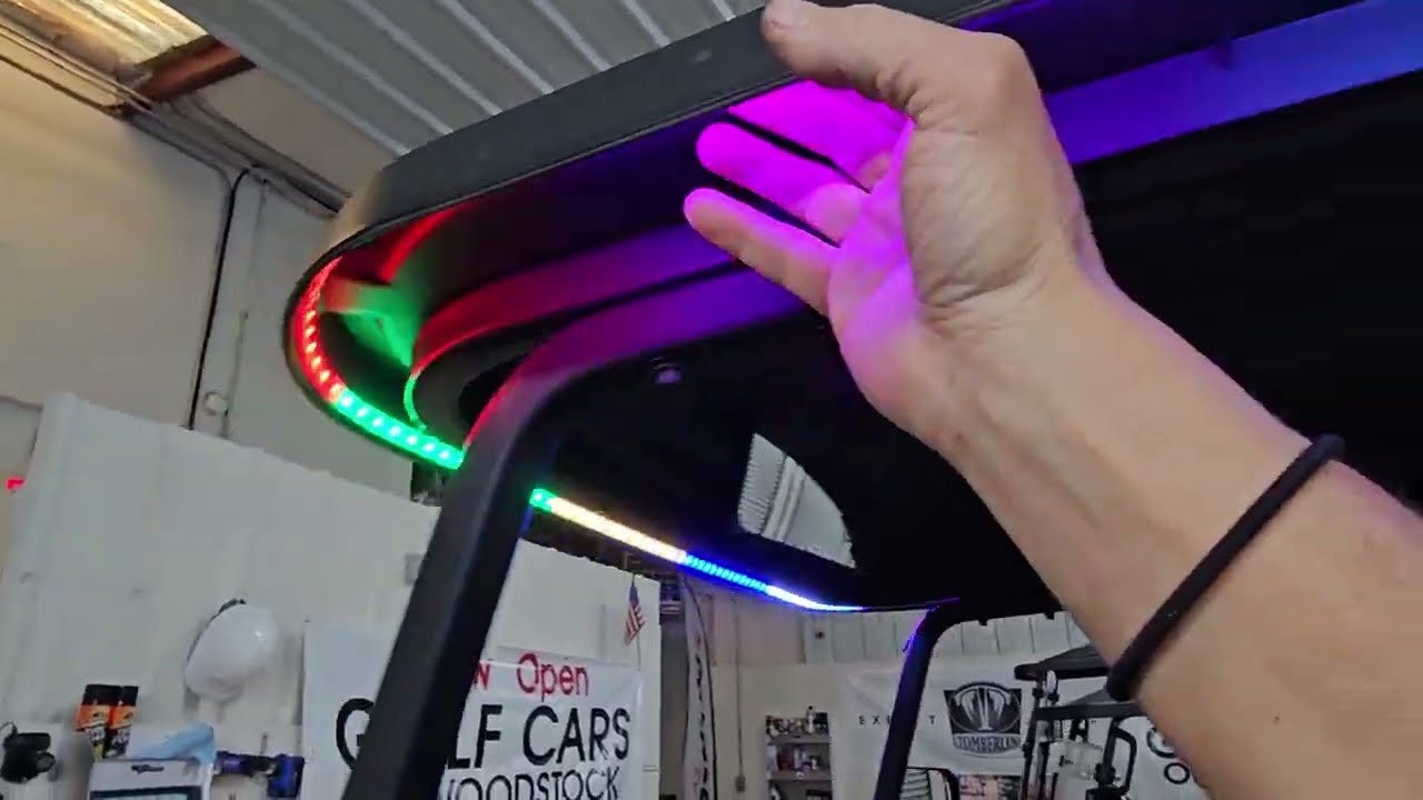 Tips for installing LED accessory lighting on 2025 2026 Denago Rover XL XXL Nomad Electric Golf Cart