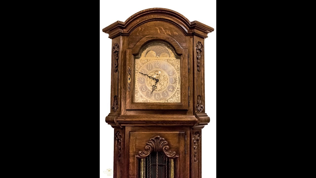 Gran reloj de pie, de los cuartos, en excelente estado de funcionamiento, con sonería Winsminster.