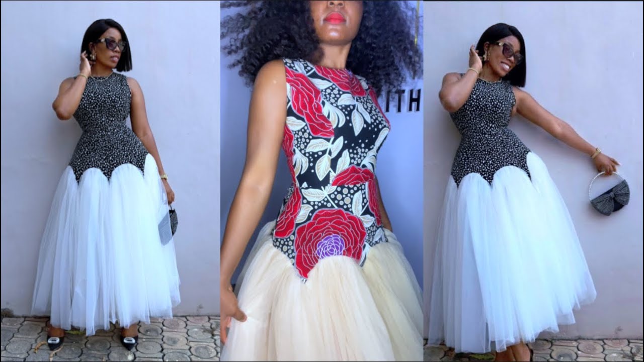 SEWING VIDEO: How to sew this gathered high low dress with a tulle net
