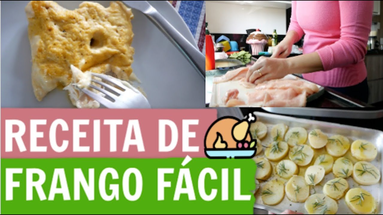 RECEITA FRANGO NO FORNO CREMOSO FÁCIL + BATATA ASSADA