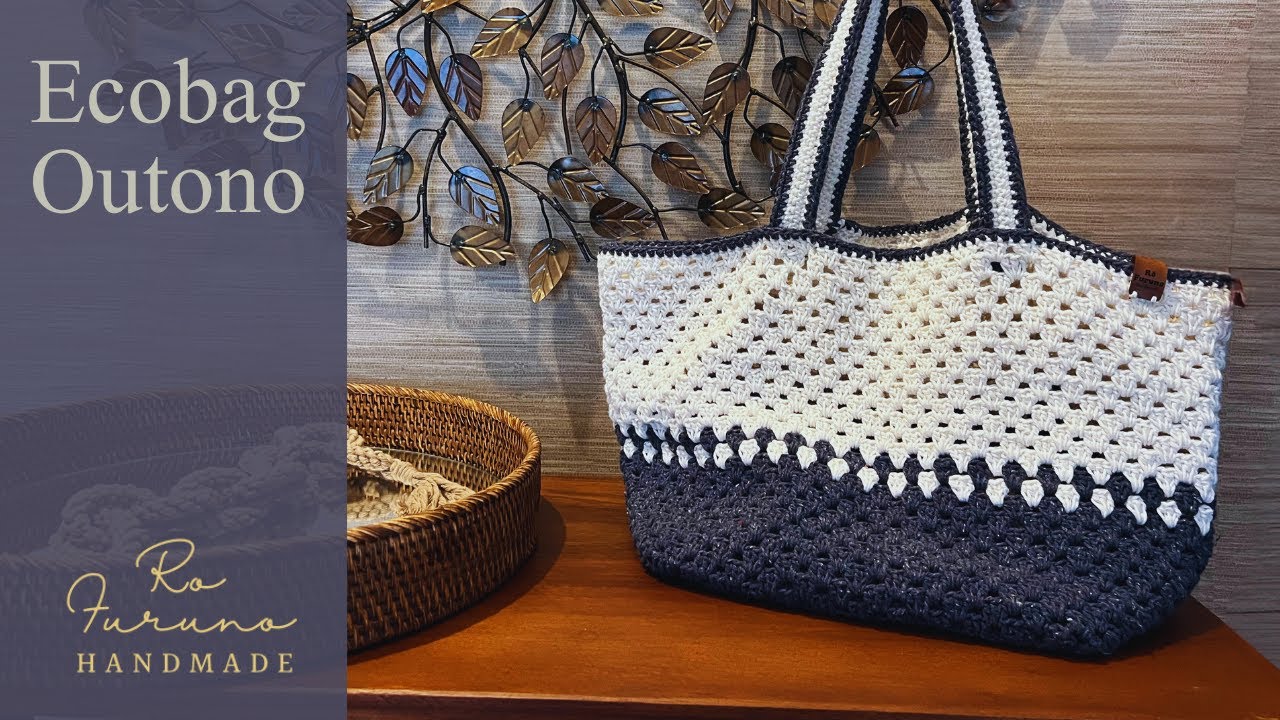 Ecobag Outono -  Linda Ecobag de Croche