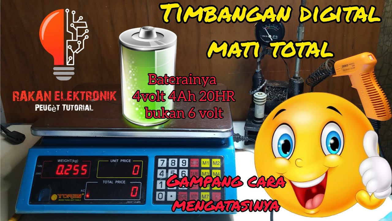 timbangan digital merk TORA mati total