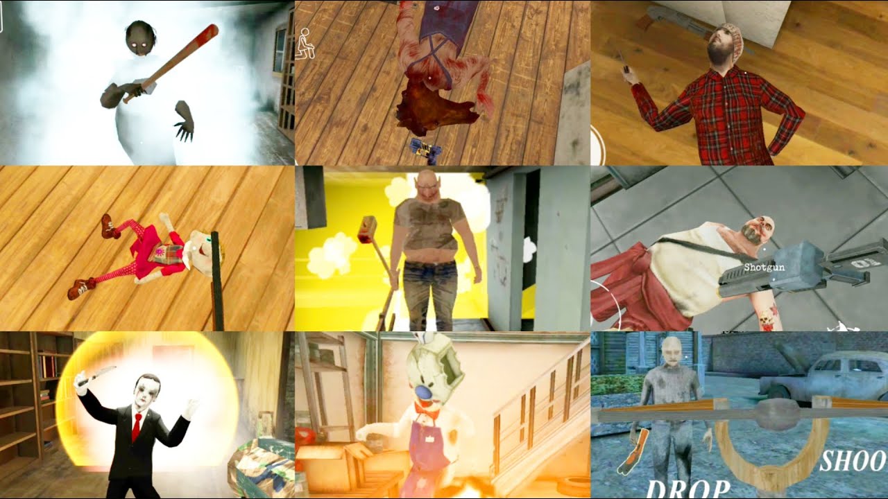 Game Weapons #24 | Granny💣Mr. Meat 2💣HeadHorse💣The Twins💣Ice Scream 4💣The Dark Internet & More