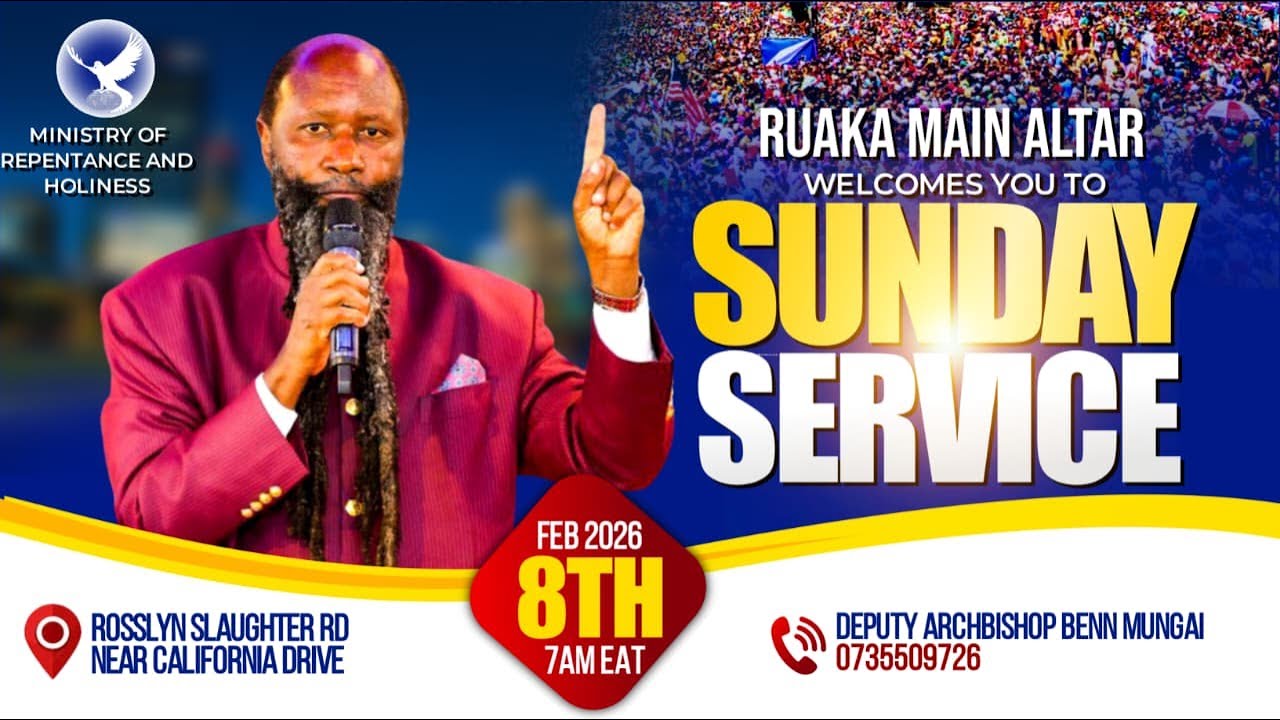 RUAKA MAIN ALTAR CELEBRATION SUNDAY SERVICE - 8TH FEBRUARY 2026