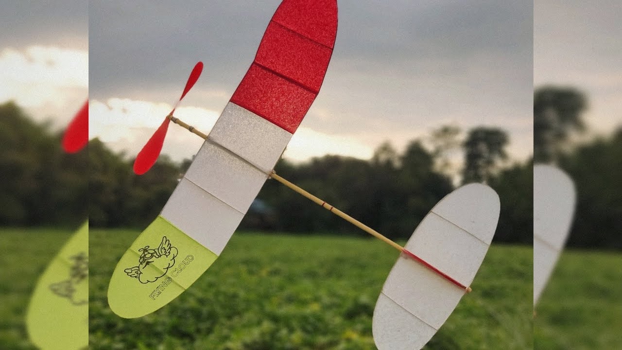 Bamboo wings and Saccharum spontaneum sticks for the fuselage.