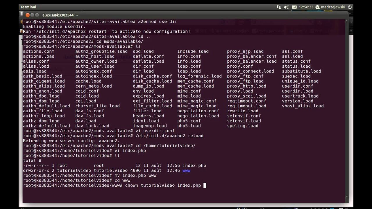Tuto vidéo : Installer un serveur FTP et configurer des noms de domaines sur son serveur