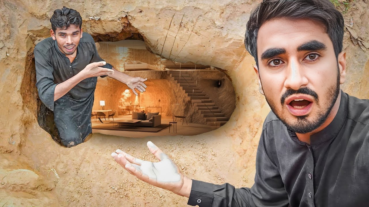 We Built Secret Underground House 🔥