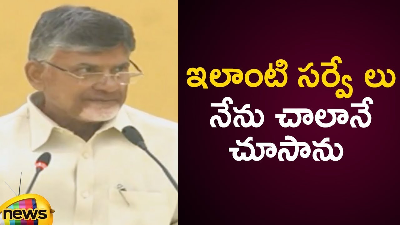 Chandrababu Naidu About 2019 AP Election Survey Reports In Press Meet | AP Politics | Mango News
