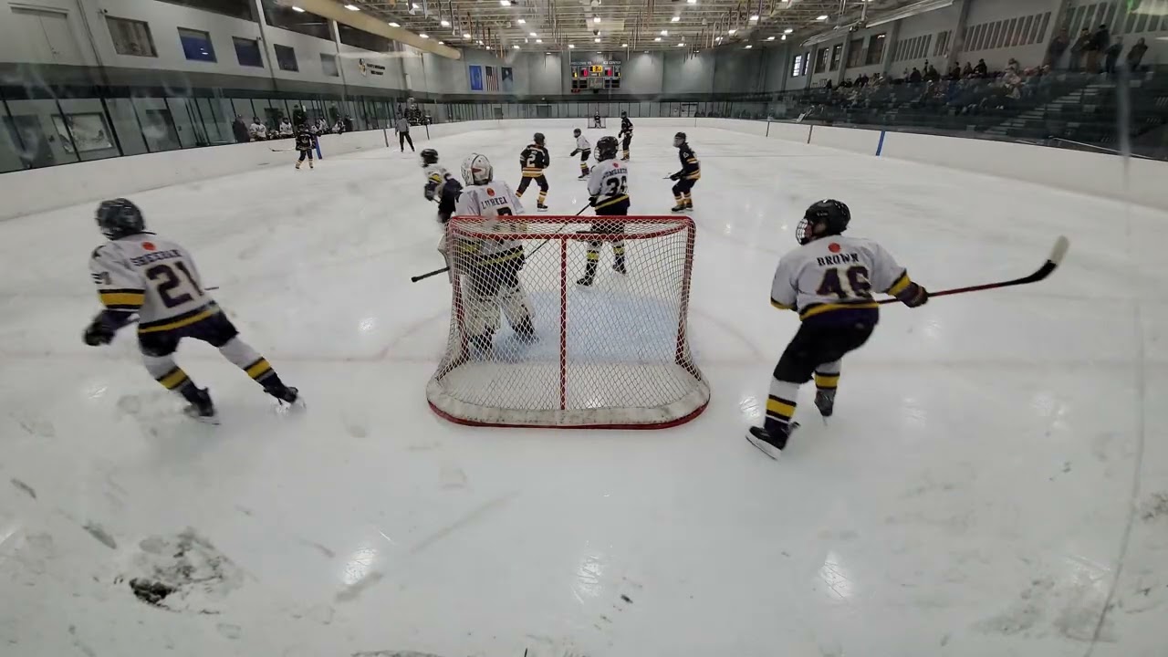 Goaliecam - Home - Prior Lake Bantam B2 Hockey - Laker Shootout - Game 4 - PL Navy vs Mankato