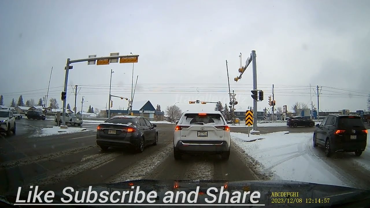 Snow Driving l Driving in Snow Chestermere Calgary Alberta 2023