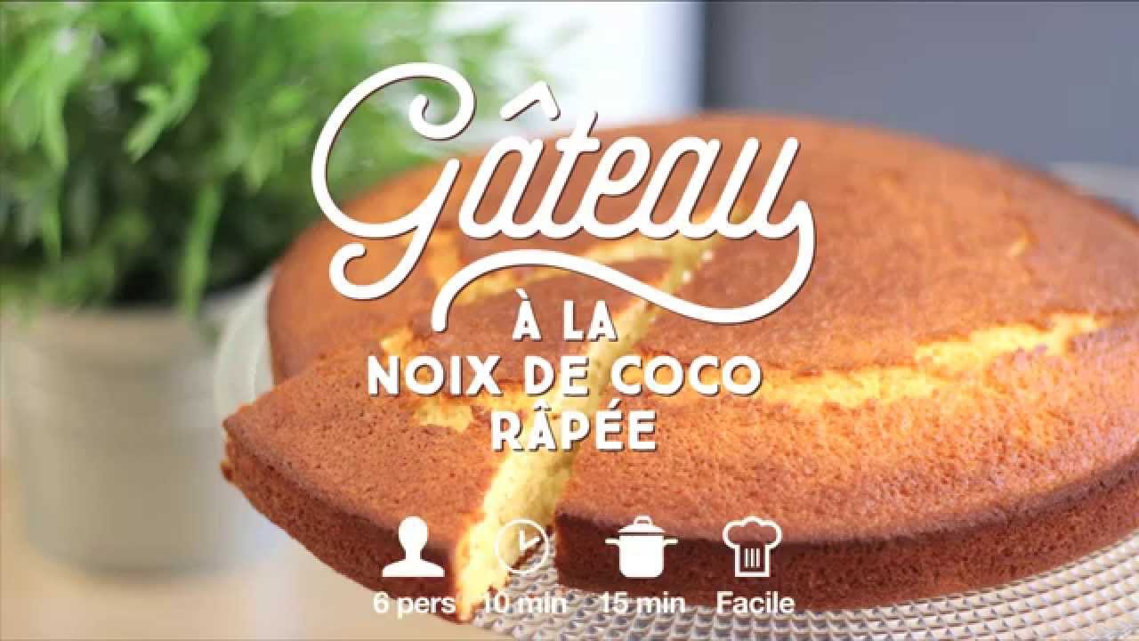 G&acirc;teau &agrave; la noix de coco r&acirc;p&eacute;e
