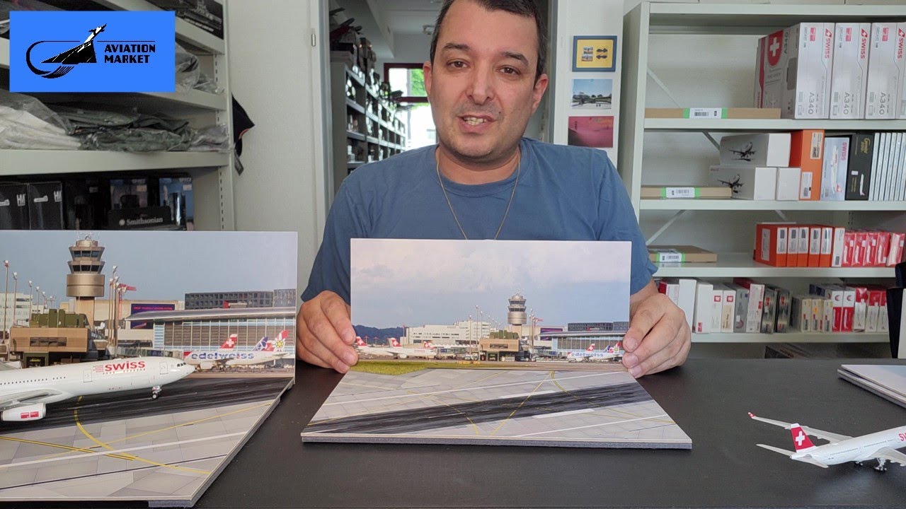 Zürich Flughafen Dioramen im Massstab 1:200, 400 & 500