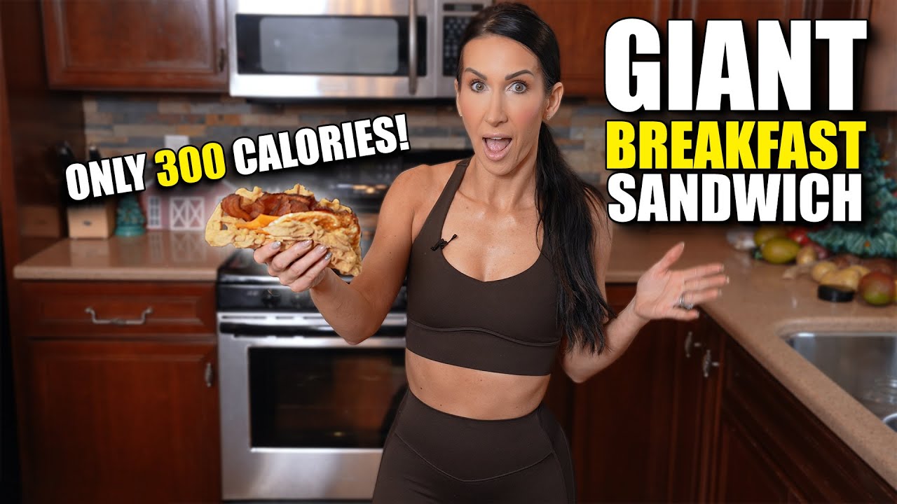 Giant Breakfast Sandwich ONLY 300 Calories! Forever Fitmas Ep. 12