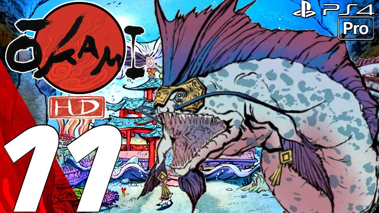 Okami HD - Gameplay Walkthrough Part 11 - Sunken Ship & Emperor's Body (PS4 PRO) Remastered